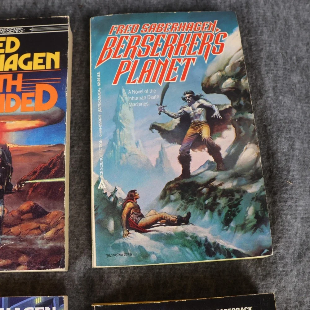 Vintage Berserker Series 4 PB Book Lot Saberhagen Niven Sci-Fi Multicolor USA